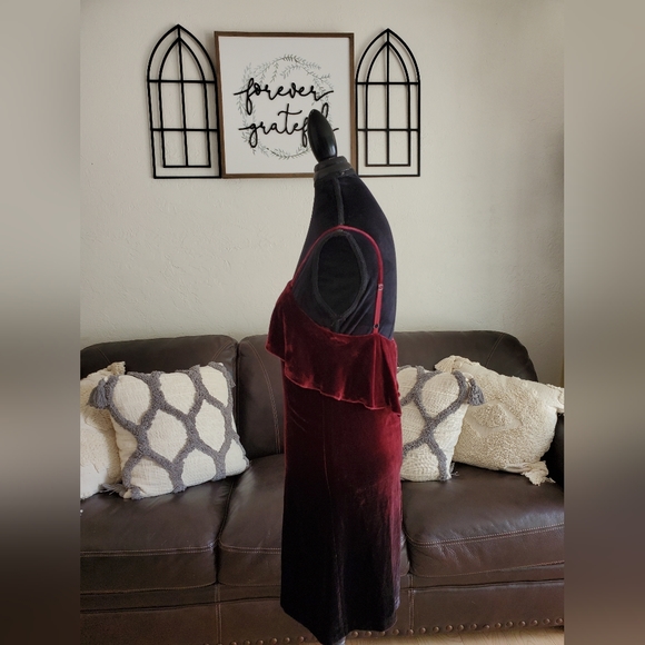 Alice + Olivia Bess Ombre Velvet Sleeveless Slip Dress Size 6 Classic Boho Chic - Picture 7 of 14